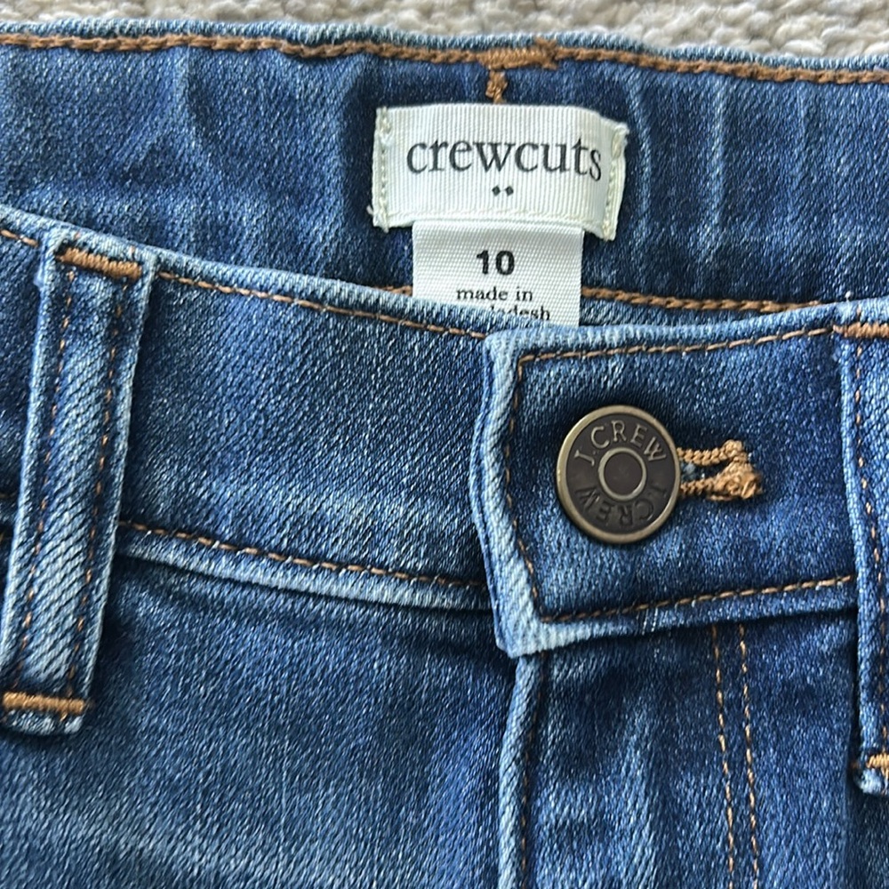 Girls Crewcuts Dark Blue Straight Leg Jeans - Picture 4 of 7